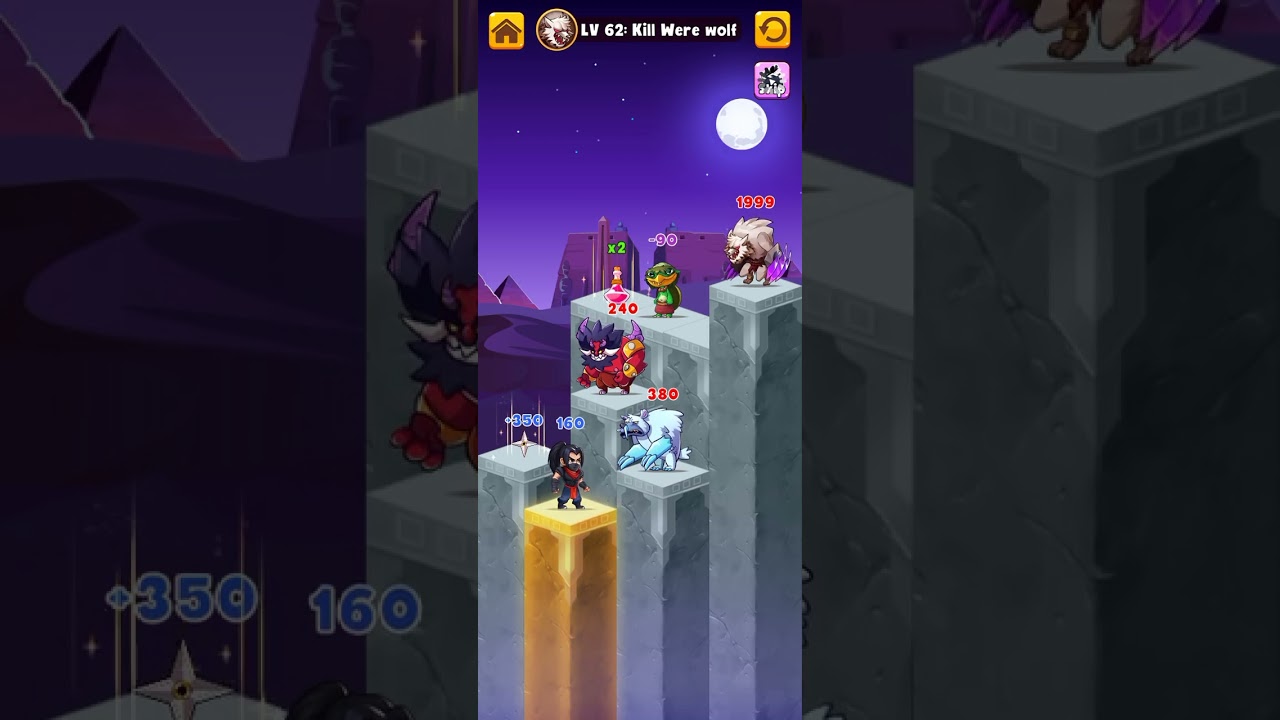 Hero Tower 2: Pyramid Puzzle Game Level 62 