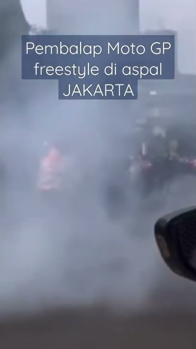 pembalap MOTO GP freestyle di Aspal JAKARTA