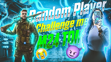 Who’s the Real M24 Queen? 👑 | 1v1 Random Player Challenge | BGMI Sniper Battle