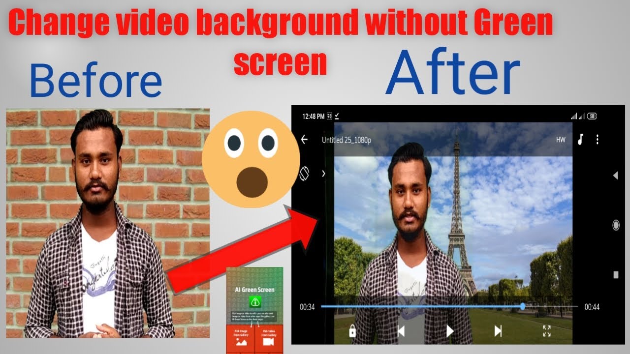 how to remove video background without green screen - YouTube