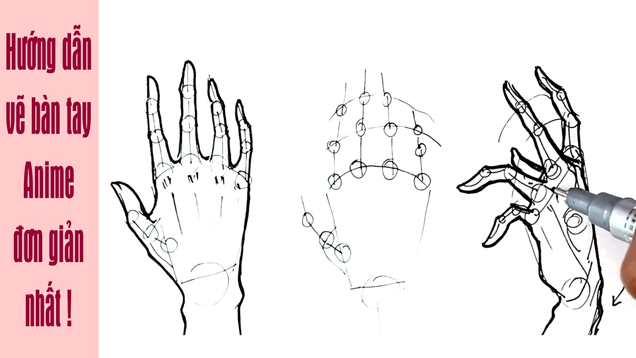 Cách vẽ bàn tay anime đơn giản và giản dị nhất | How vĩ đại draw hands for ...