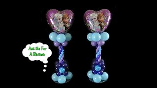 Heart Frozen Balloon Centerpiece - Balloon Decoration Tutorial