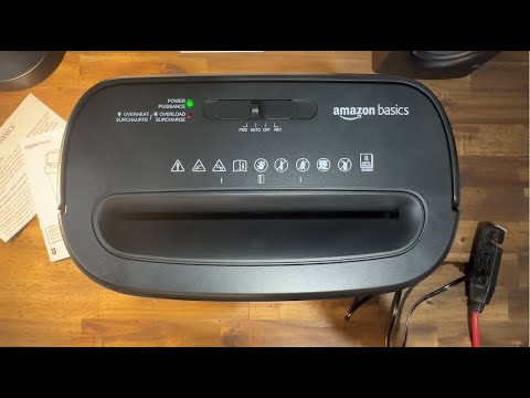 Amazon Basics Paper Shredder Unboxing - No Commentary - YouTube