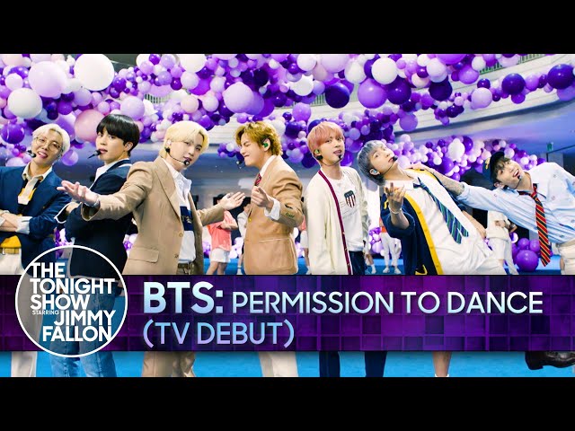 BTS: Permission to Dance (TV Debut) | The Tonight Show Starring Jimmy Fallon class=