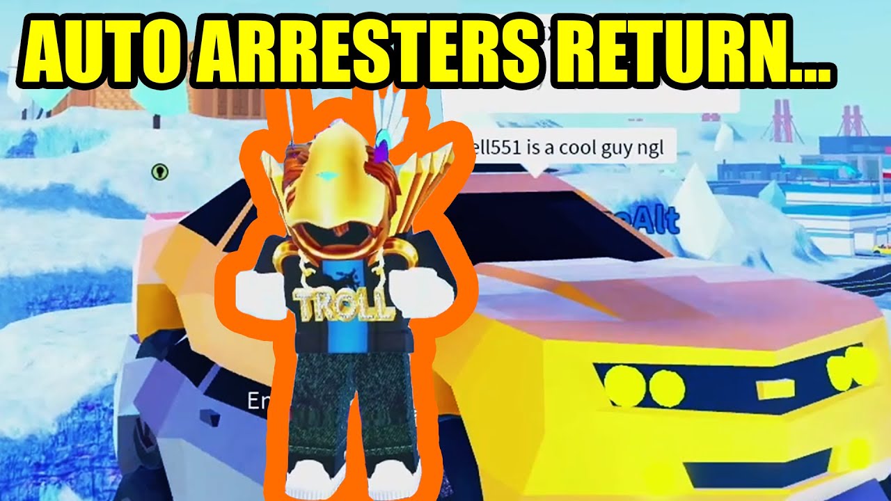 Auto Arresters Are Back Roblox Jailbreak Youtube - roblox jailbreak auto arrest