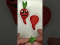 Let's make radishes #art#clay#plasticin##redart#shorts#ytshorts#trendvideo#diyclay#kidsvideo