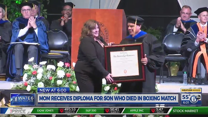 Mom receives UT diploma for son who died in boxing match