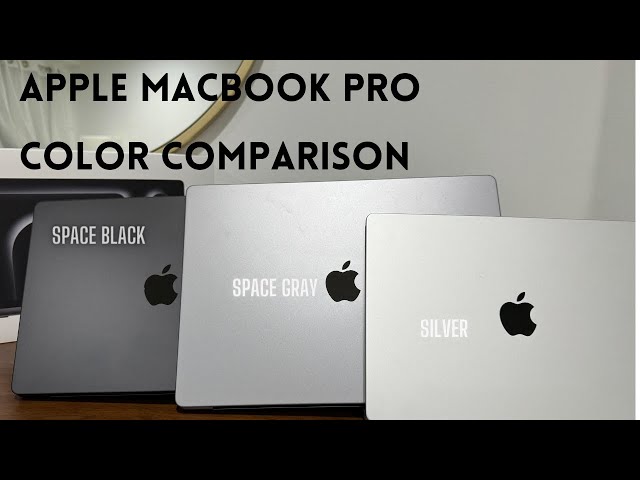 MacBook Pro M3 Pro Color Comparison - Space Black | Space Gray | Silver