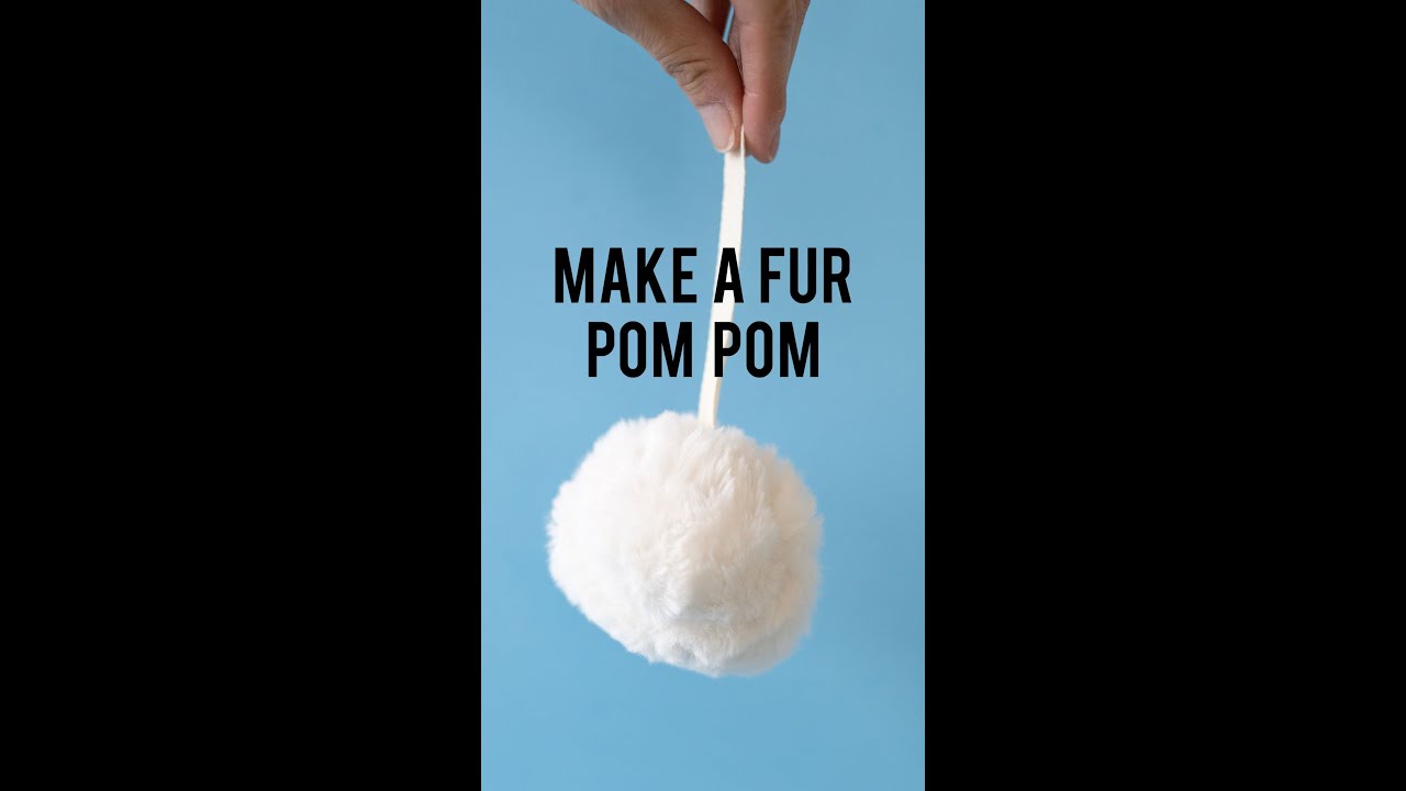 How to Make a Faux Fur Pom Pom with a Square 