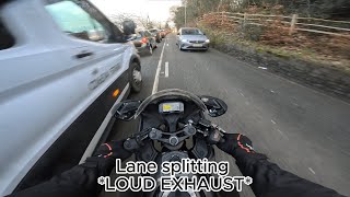 GSXR 125 - HEAVY TRAFFIC - PURE SOUND - POV