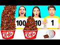 100 Capas de Alimentos Desafío | Batalla Épica De Comida por 4Teen Challenge