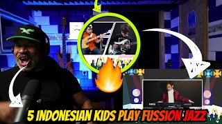 5 Indonesian Kids Play Fussion Jazz 'SKETSA' Karimata in Virtual Concert - Producer Reaction