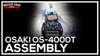 A step-by-step instruction video on how to assemble the osaki
os-4000/os-4000t massage chair. chairs sold after may 2015 now are
assembled slightly different...