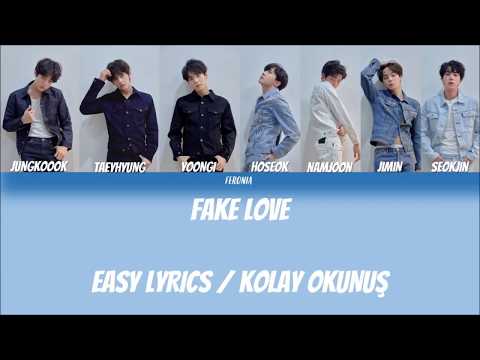 BTS (방탄소년단) 'FAKE LOVE' ( Kolay Okunuş / Easy Lyrics )