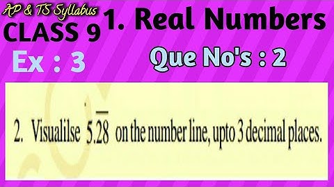 ||CLASS 9|| Ex:1.3 Question no : 2  Chapter No:1 Real Numbers || AP & TS Syllabus ||
