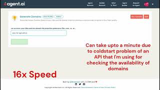 AI Agent that generates domain for your next project