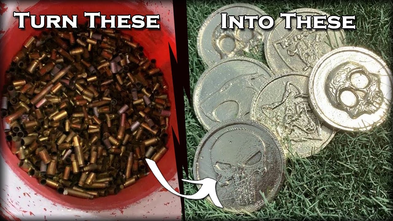 Bullet Casings Into Custom Brass Coins