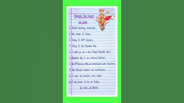 10 lines speech on republic Day/speech on republic Day/26 january speech 10 lines/republic Day speec