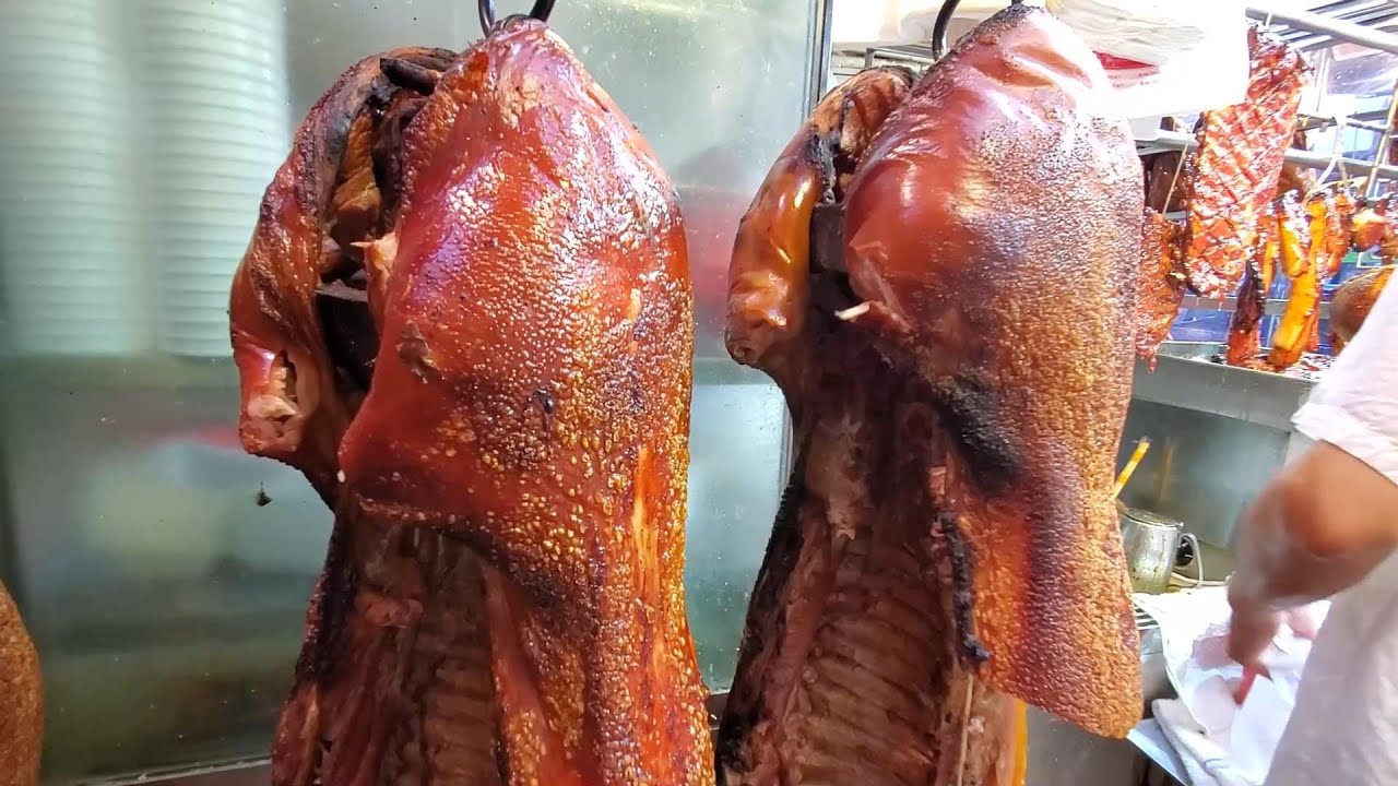 肥仔師傅,脆皮#燒豬,脆皮#燒乳豬,金星玫瑰露#油鷄,肥美腩仔#叉燒 #燒鴨 #旅游 #燒臘 #香港美食 #新強記Roasted Pig,# ...