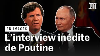 Vladimir Poutine interviewé par Tucker Carlson, ancienne vedette de Fox News