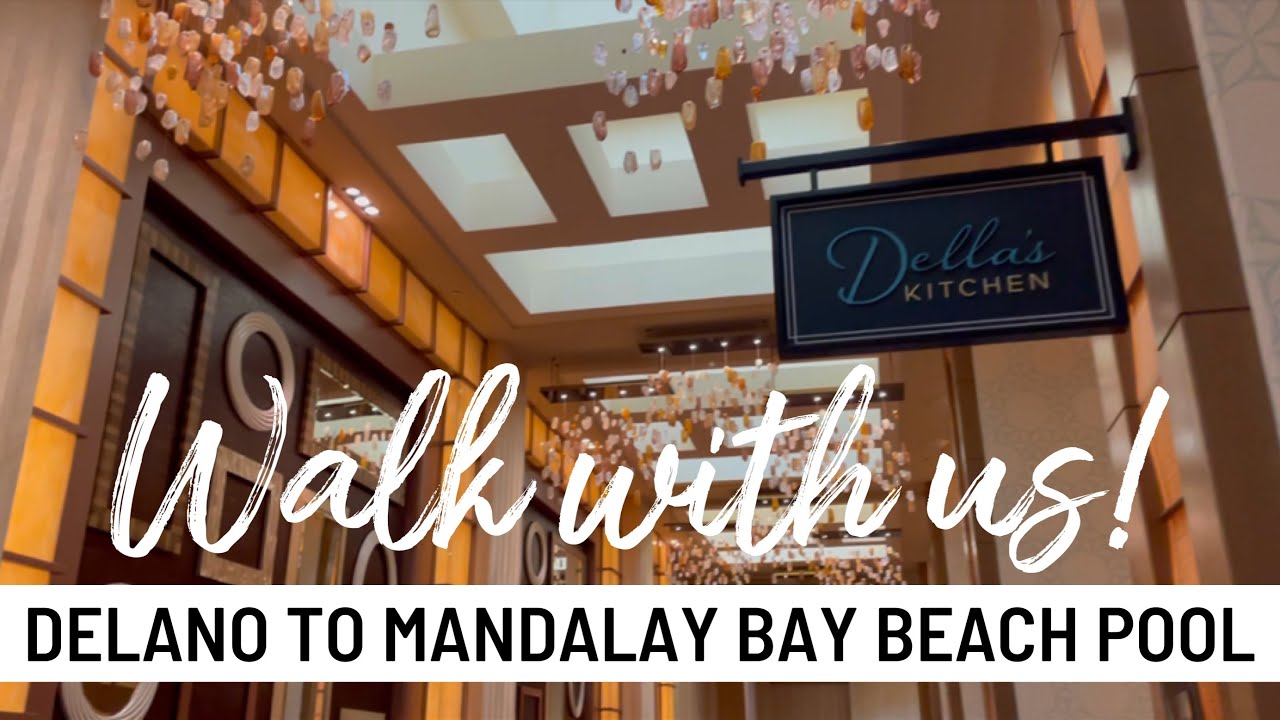 Walk from Delano to Mandalay Bay beach pool! YouTube
