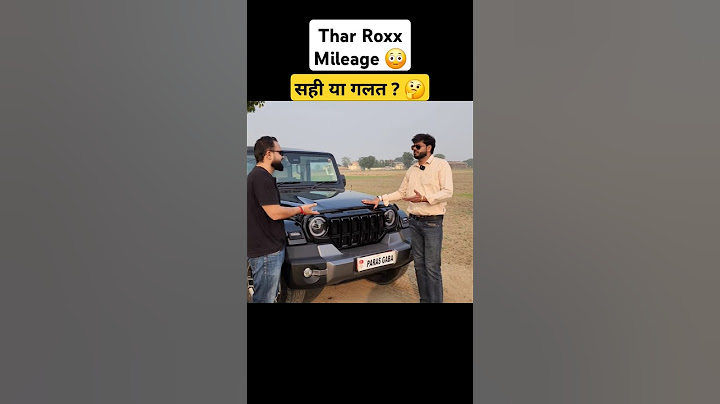 Thar Roxx Mileage 😳 सही या गलत ?🤔 #shorts #trending #car