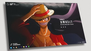 Luffy Desktop Makeover | One Piece Theme for Windows