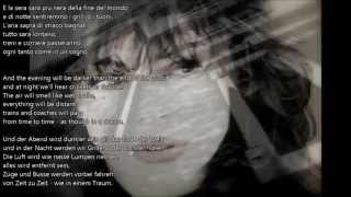 LA RECESSIONE - ALICE  (WITH LYRICS - ITALIANO/ENGLISH/GERMAN)