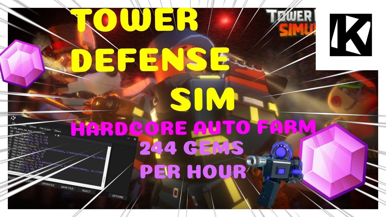 Tower Defense Simulator Autostrat Fully AFK Script Showcase 