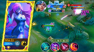 HOW TO COUNTER XAVIER IN MIDLANE! NOVARIA TOP 1 GOBAL BUILD & EMBLEM 2025 | MOBILE LEGENDS