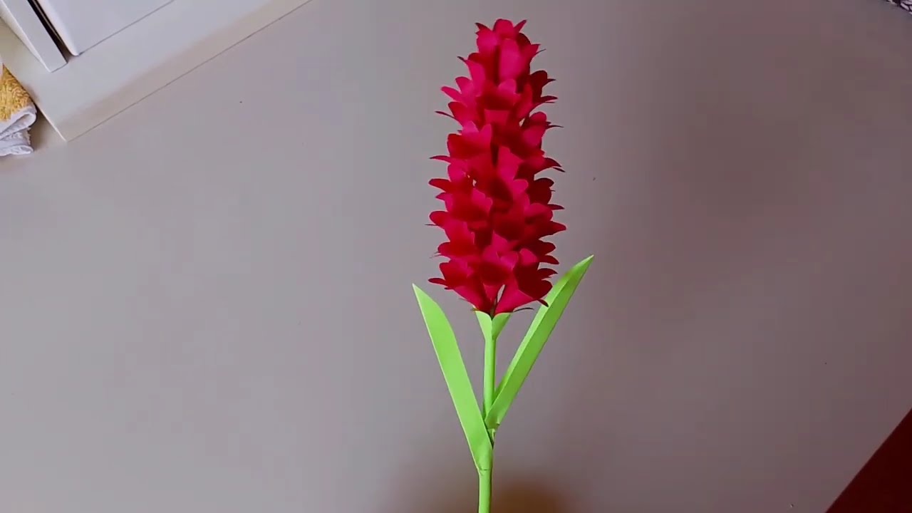 Einfache Blüten aus Papier basteln - Hyazinthe Teil 2