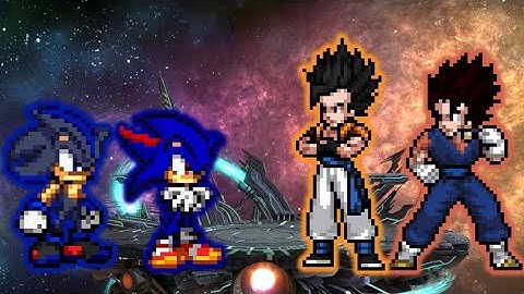 Shadic OP & Sonow OP vs Gogeta OP & Vegito DBS OP in JumpForceMugen