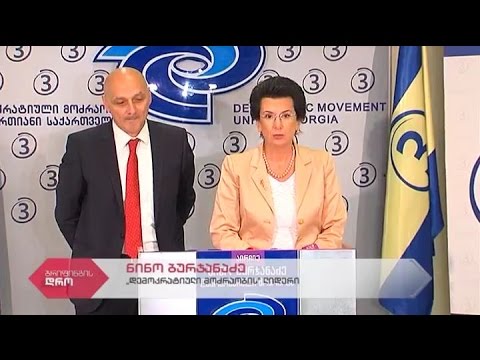 \"დემოკრატიული მოძრაობის\" ნინო ბურჯანაძის და  ჯონდი ბაღათურიას ერთობლივი ბრიფინგი