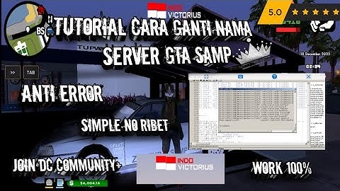 TUTORIAL CARA GANTI TEXTDRAW NAMA SERVER GTA SAMP PAKE APLIKASI EXAGEAR