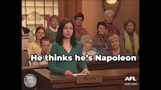 He thinks he's Napoleon