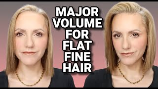 FLAT, FINE HAIR THAT DOESN'T HOLD A STYLE? | GET VOLUME FOR DAYS!