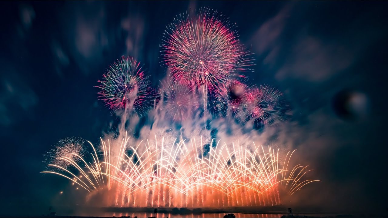HDR] 利根川大花火大会 2025 フィナーレ THE SAKAI HANABI 山﨑煙火