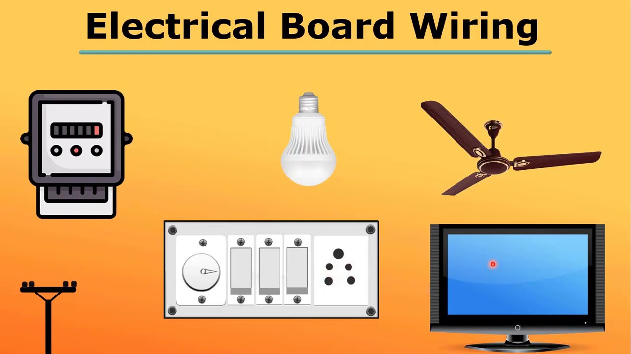 Electrical Board Wiring House Wiring of Electrical Board, Step by Step YouTube