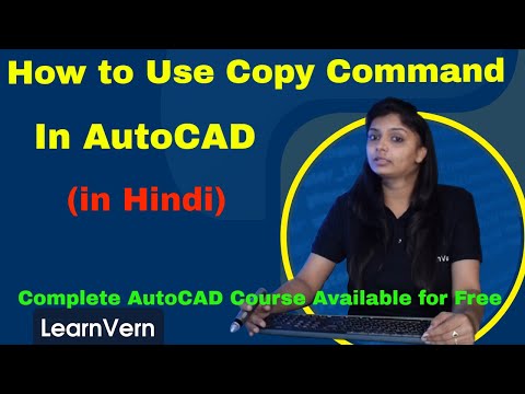 How to Use Copy Command in AutoCAD? Copy and Paste in AutoCAD in Hindi - LearnVern