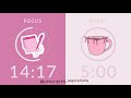 25/5 Pomodoro Timer with Pink Noise Rain ☔️  1-Hour Study with Me for Deep Focus &amp;ADHD