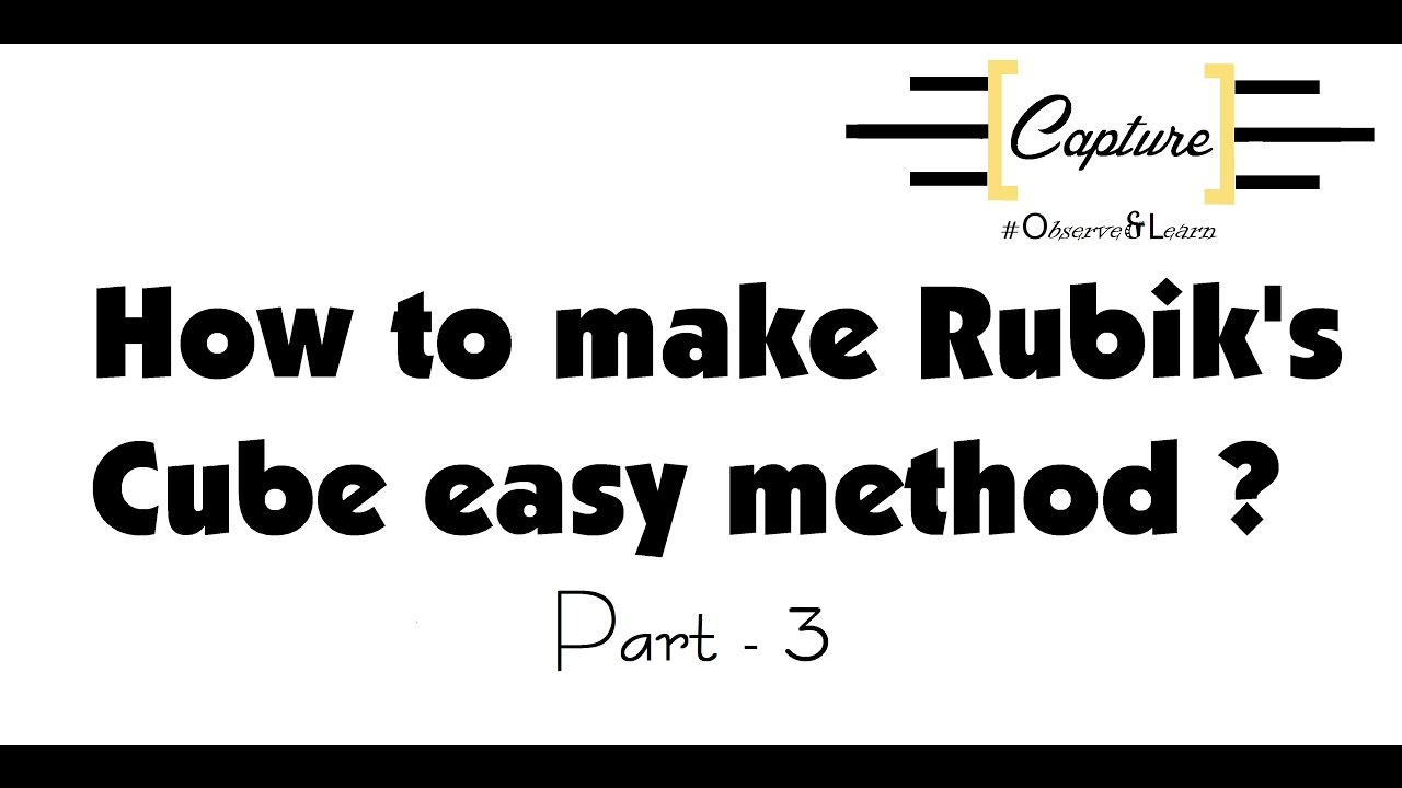 How to make Rubik's cube (part 3) - YouTube