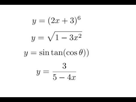 რთული ტრიგონომეტრიული ფუნქციების წარმოებულები |1|