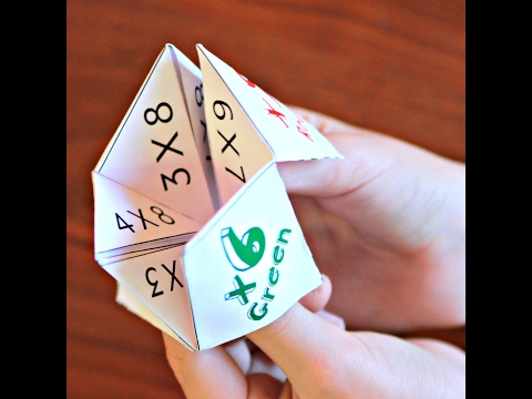 Multiplication Cootie Catchers Fortune Tellers