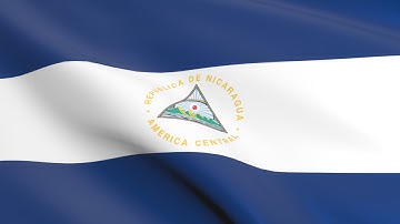 Flag of Nicaragua waving in the wind - Flag animation - Motion background - 4K UHD