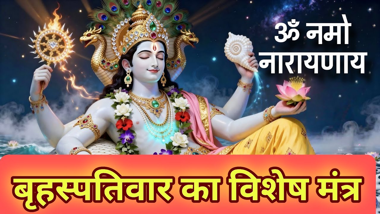 ॐ नमो नारायणाय |Vishnu Mantra 108 Times |गुरुवार विशेष विष्णु मंत्र |Peace & Prosperity||2026 Mantra