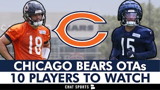 Chicago Bears OTAs: Top 10 Players To Watch Ft. Caleb Williams, Rome Odunze & Gerald Everett