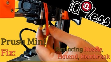 Prusa Mini Fix:  Replacing Nozzle, Hotend, heatbreak,....