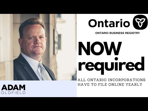 Ontario Incorporations - you HAVE to do this!