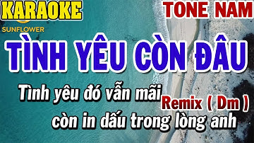 Karaoke Tình Yêu Còn Đâu Remix Tone Nam Disco ( Dm ) | 84