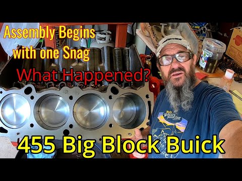 455 Build, the Block and Crank back from Machine shop. Assembly Started.